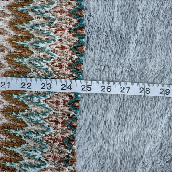 ALFRED Dunner Chevron Stripe Cardigan Medium - Picture 7 of 7